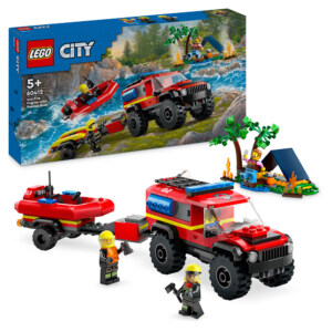 LEGO 60412 4x4 Brandbil med räddningsbåt