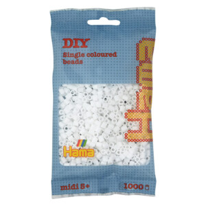 HAMA MIDI BEADS 1000 PCS WHITE