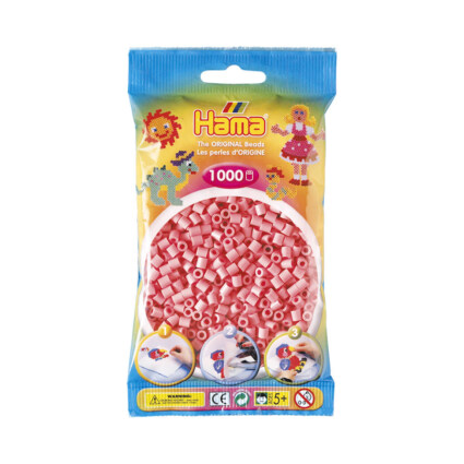 HAMA MIDI BEADS 1000 PCS PINK