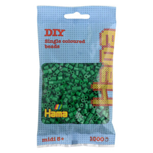 HAMA MIDI BEADS 1000 PCS GREEN
