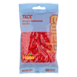 HAMA MIDI BEADS 1000 PCS TR RED