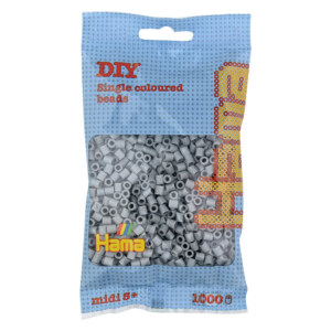HAMA MIDI BEADS 1000 PCS GREY