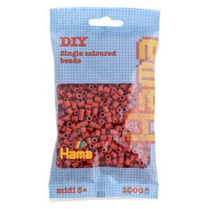 HAMA MIDI BEADS 1000 PCS REDDISH BROWN