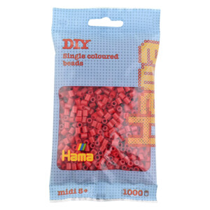 HAMA MIDI BEADS 1000 PCS DARK RED