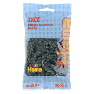 HAMA MIDI BEADS 1000 PCS DARK GREEN