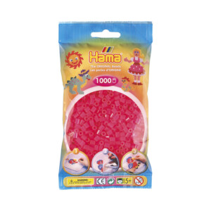 HAMA MIDI BEADS 1000 PCS NEON FUCHIA