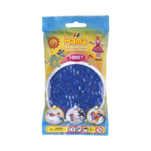 HAMA MIDI BEADS 1000 PCS NEON BLUE