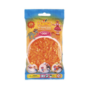 HAMA MIDI BEADS 1000 PCS NEON ORANGE