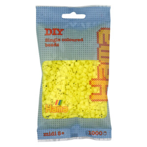 HAMA MIDI BEADS 1000 PCS PASTEL YELLOW