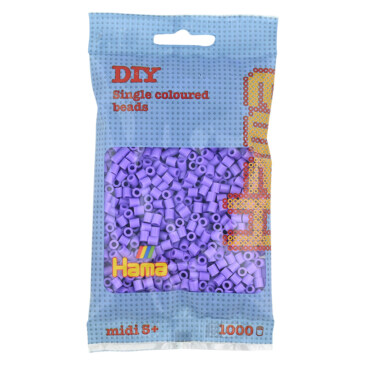 HAMA MIDI BEADS 1000 PCS PASTEL PURPLE