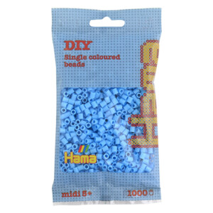 HAMA MIDI BEADS 1000 PCS PASTEL BLUE