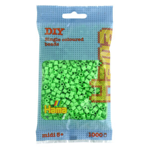 HAMA MIDI BEADS 1000 PCS PASTEL GREEN