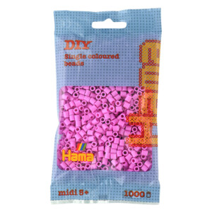 HAMA MIDI BEADS 1000 PCS PASTEL PINK