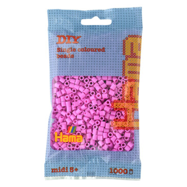 HAMA MIDI BEADS 1000 PCS PASTEL PINK