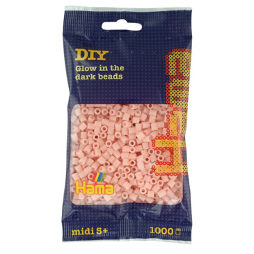 HAMA MIDI BEADS 1000 PCS GLOW RED