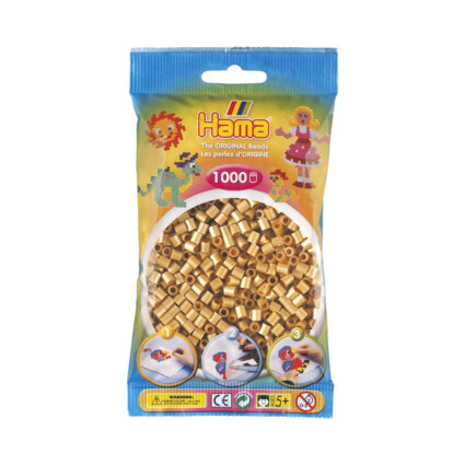 MIDI BEADS 1000 PCS GOLD