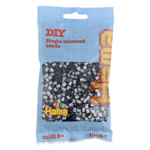 HAMA MIDI BEADS 1000 PCS SILVER
