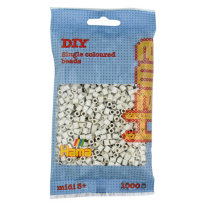 HAMA MIDI BEADS 1000 PCS. CLOUDY WHITE