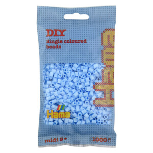 HAMA MIDI BEADS 1000 PCS PASTEL ICE BLUE