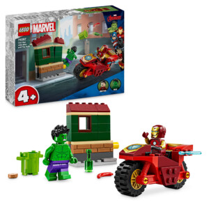 LEGO 76287 Iron Man med motorcykel och Hulk