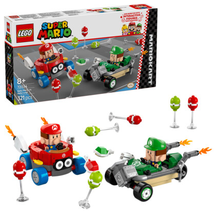 LEGO 72034 Mario Kart™ – Baby Mario mot Baby Luigi