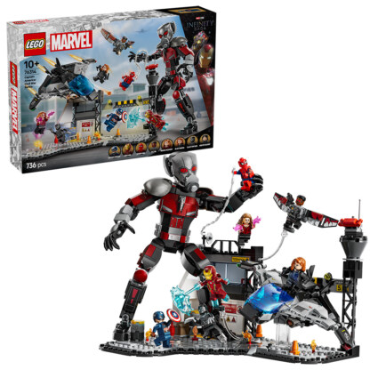 LEGO 76314 Captain America: Civil War actionstrid