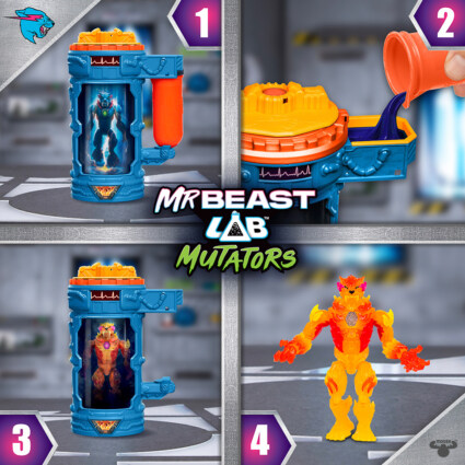 Mr. Beast Lab Mutators Mutation Chamber Flame Panther