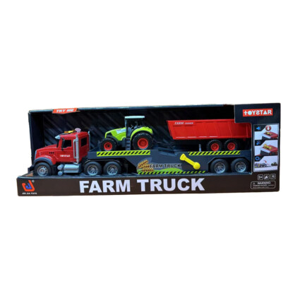 Lastbil 52 cm med traktor