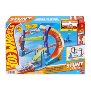 Hot Wheels Stunt Tracks Corkscrew Jump Champion