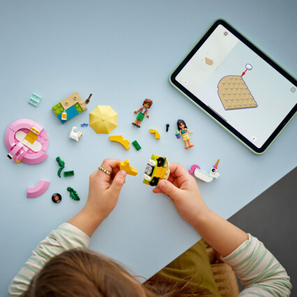 LEGO 42658 Poolparty med enhörning och flamingo