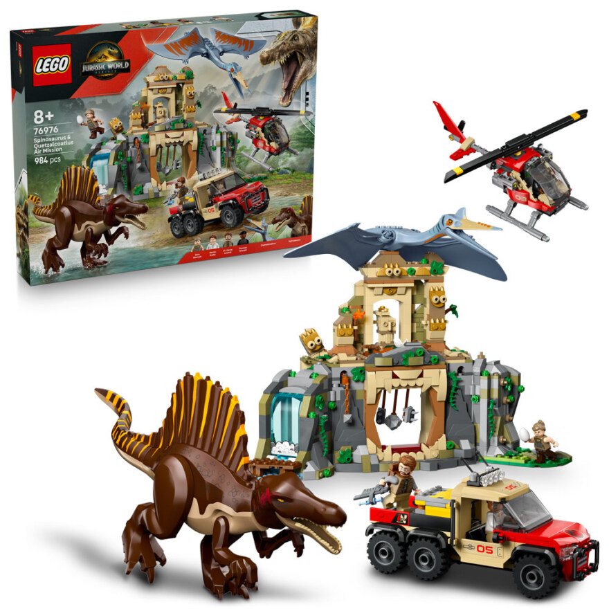 LEGO 76976 Flyguppdrag med spinosaurus och quetzalcoatlus - lekextra.se