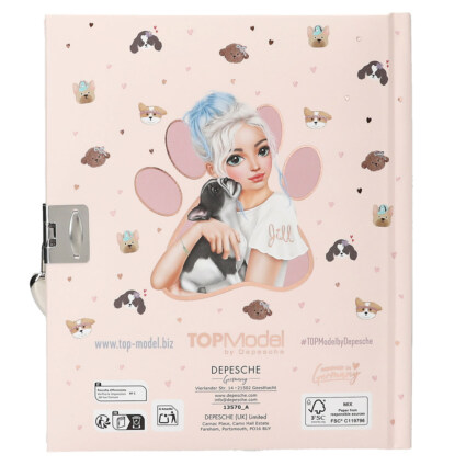 Dagbok Doggy med hjärtlås