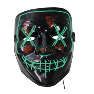 Grön led-mask