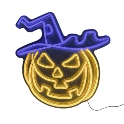 Neonskylt pumpahuvud