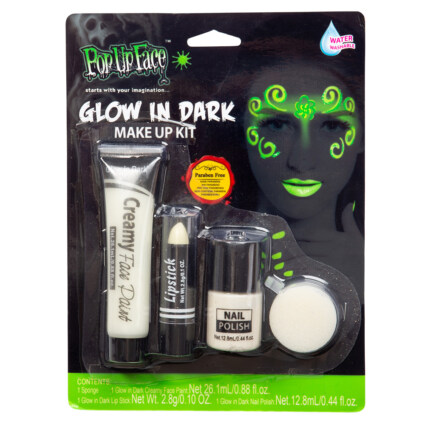 Make up-kit glow in the dark