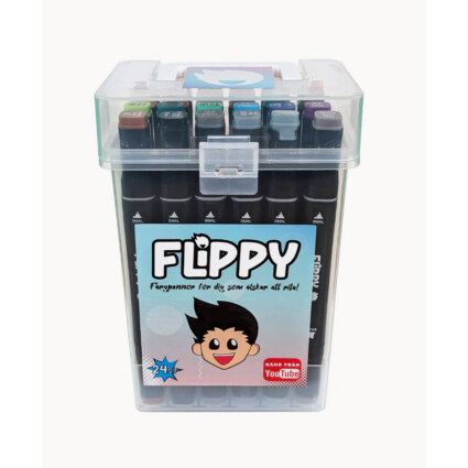 Flippy fiberpennor 24-pack