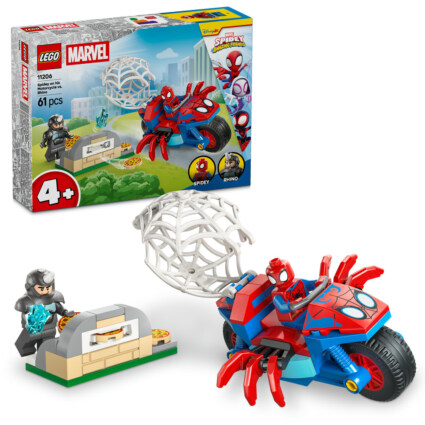 LEGO 11206 Spidey på sin motorcykel mot Rhino
