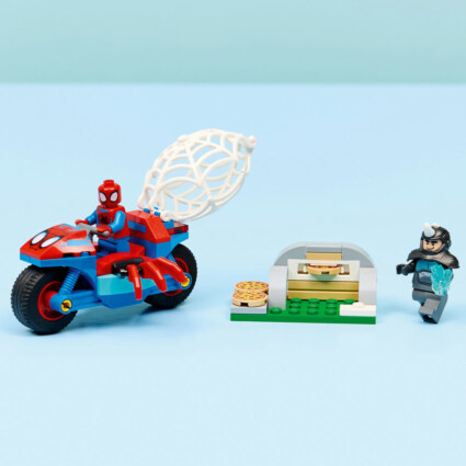 LEGO 11206 Spidey på sin motorcykel mot Rhino