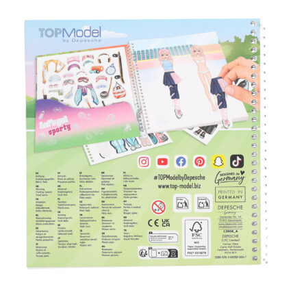 TOPModel Dress Me Up Sport Stickersbok