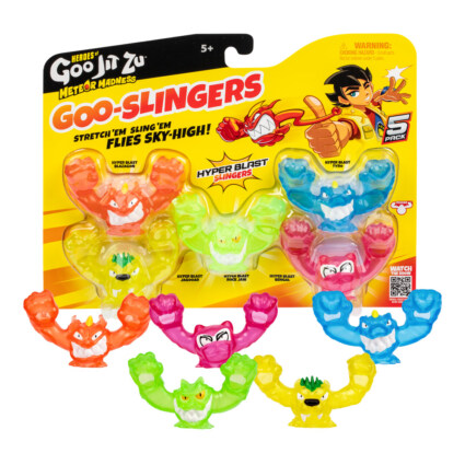 Goo Jit Zu Meteor Madness Slingers Glow 5-pack