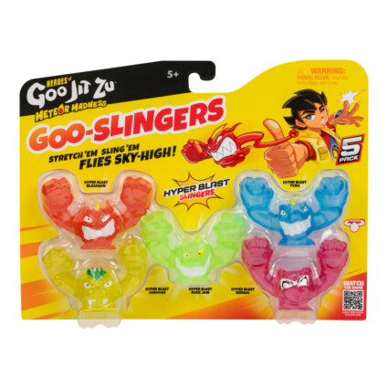 Goo Jit Zu Meteor Madness Slingers Glow 5-pack