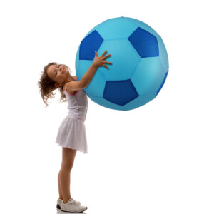 Jätteboll Mesh 50 cm Fotboll Ljusblå/blå