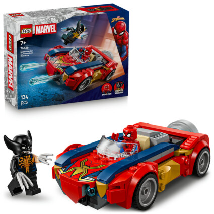 LEGO 76336 Spider-Mans bil mot venomifierad Wolverine