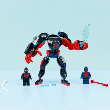 LEGO 76337 Miles Morales robot mot Spider-Man 2099