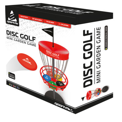 Mini Discgolfset med korg