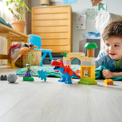 LEGO 10463 Dinosaurien Spidey-Rex mot Green Goblin