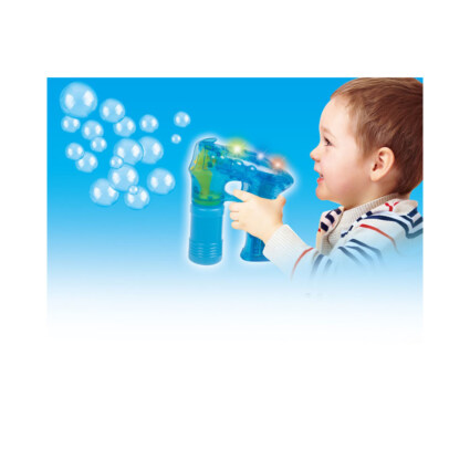 Såpbubbelpistol med ljus