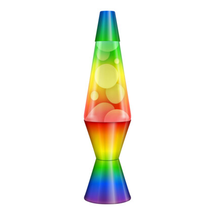 Original Lava Lamp Rainbow 37 cm