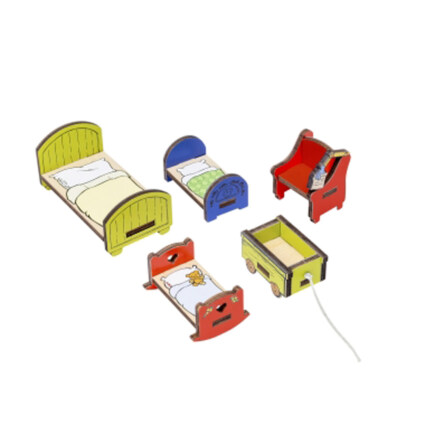 Bamse Dockhusmöbler Sovrum