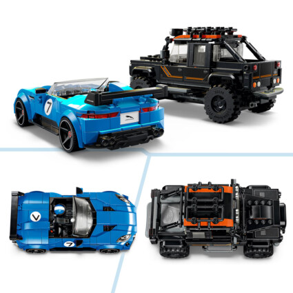 LEGO 77264 Jaguar Project 7 och Land Rover Defender